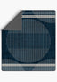 Nathan Geometric Navy Blanket