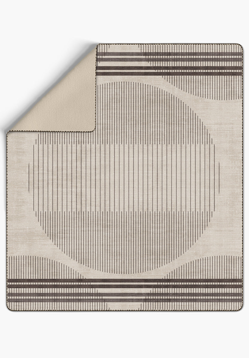 Nathan Geometric Cream Blanket