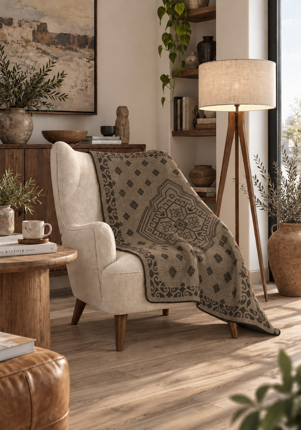 Selma Brown Moroccan Blanket