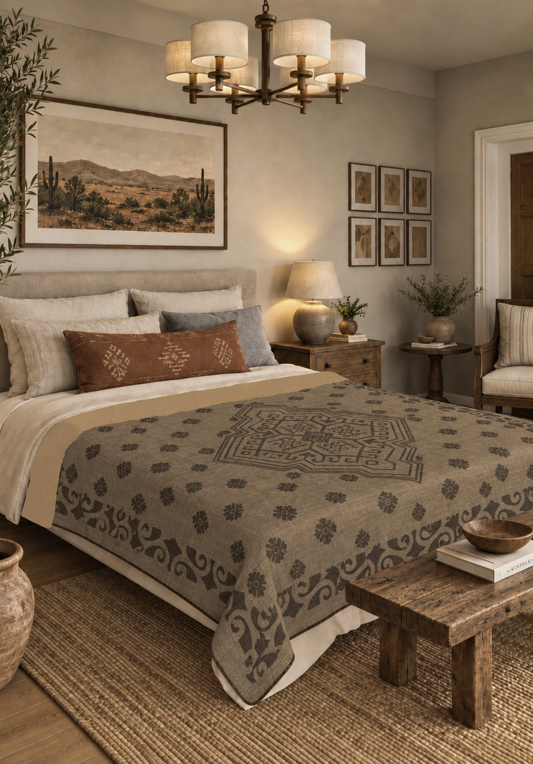 Selma Brown Moroccan Blanket