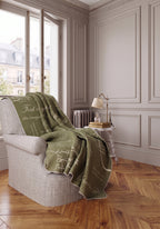 Emeric Olive Green Blanket
