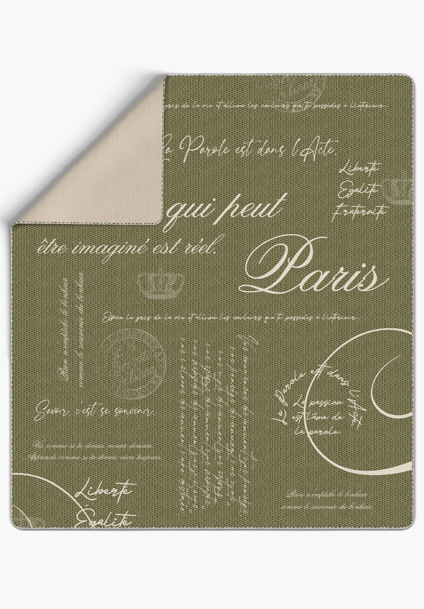 Emeric Olive Green Blanket