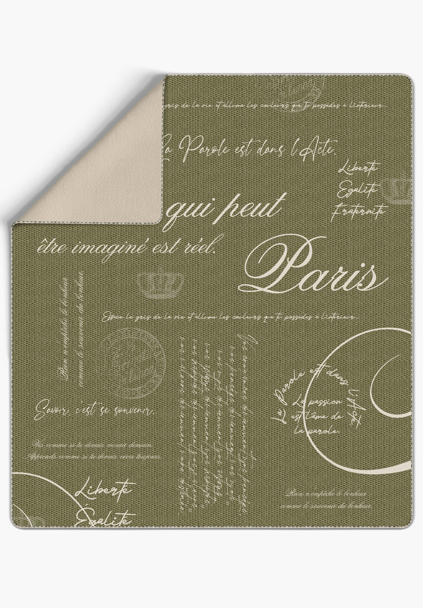 Emeric Olive Green Blanket