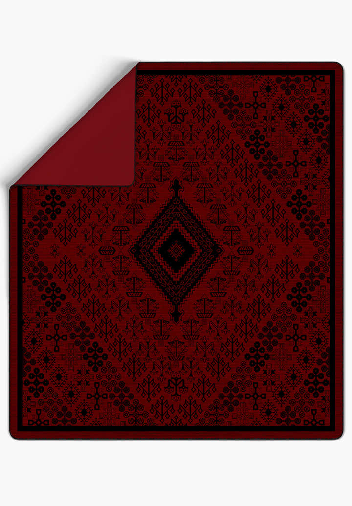 Iralon Red Aztec Blanket