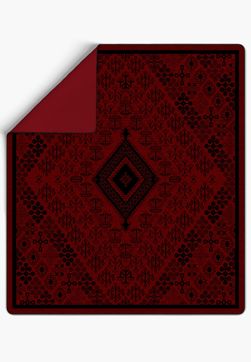 Iralon Red Aztec Blanket