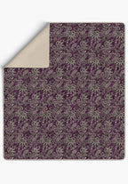 Elena Purple Paisley Blanket