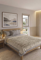 Rosalie Beige Throw Blanket