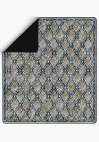 Willow Navy Blue Throw Blanket