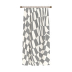 Mini Grey Geometric Curtain