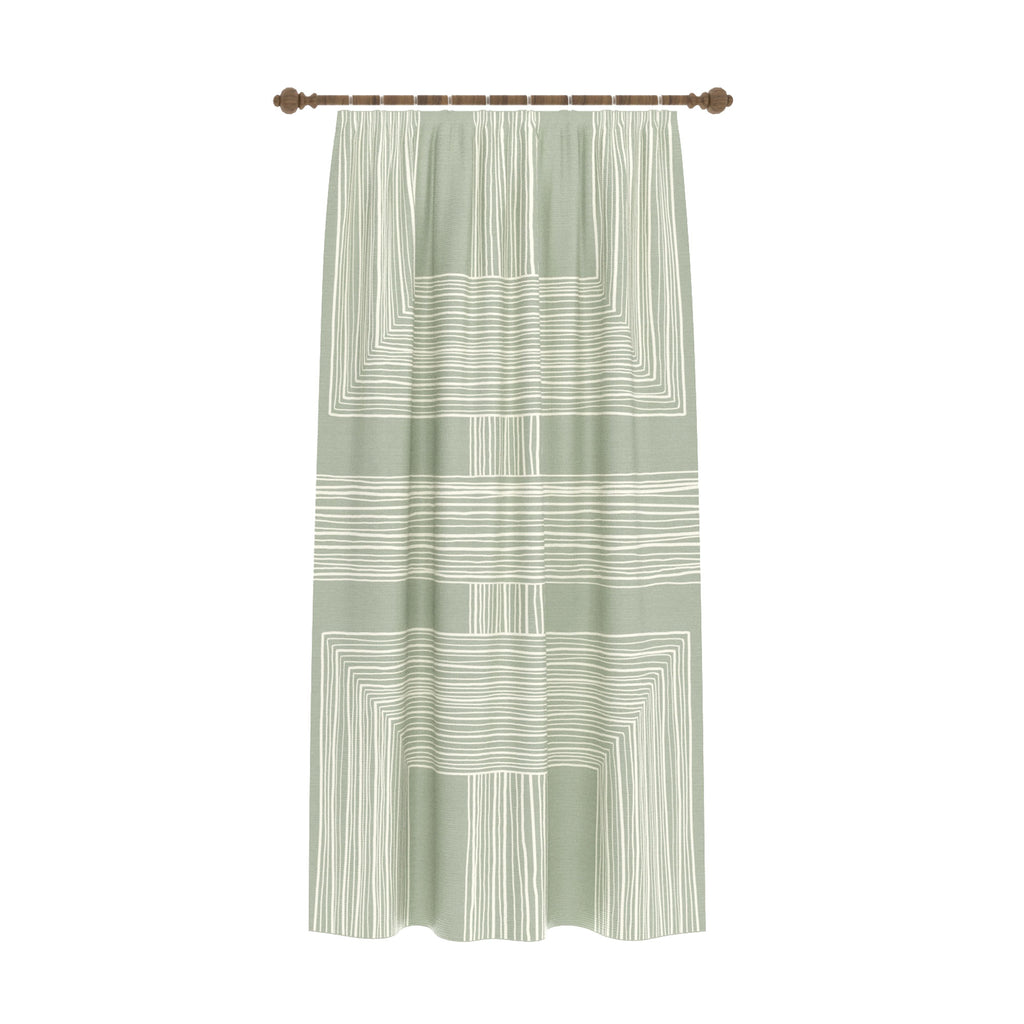 Charles Sage Green Curtain