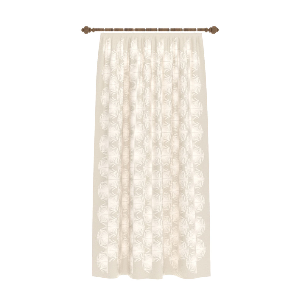 Elysandra Cream Art Deco Curtain