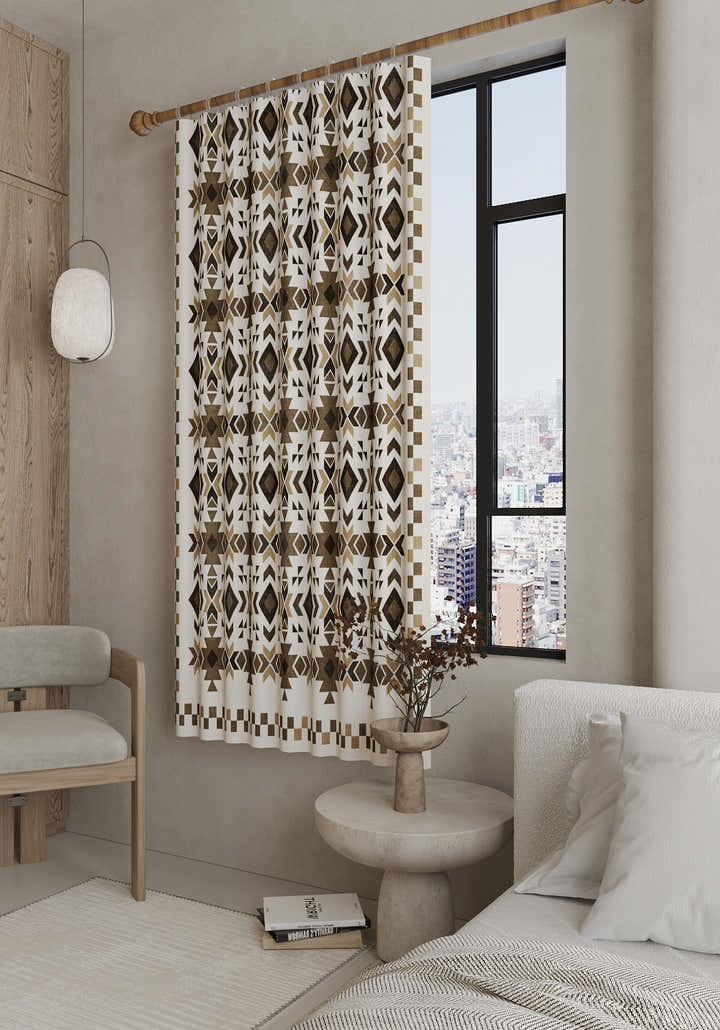 David Southwestern Geometric Curtain