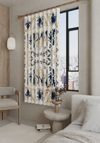 Henry Blue and Cream Curtain