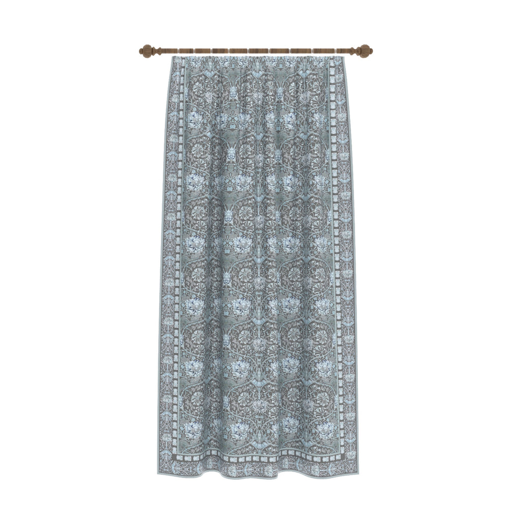 Zachary Blue Grey Curtain