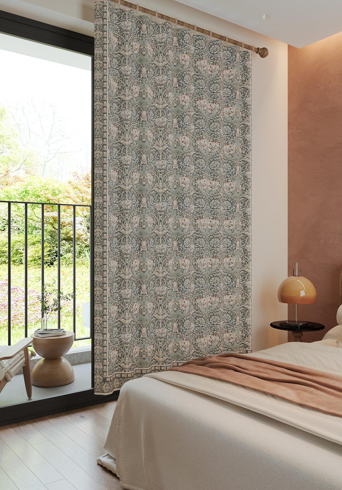 Zachary Green Vintage Curtain