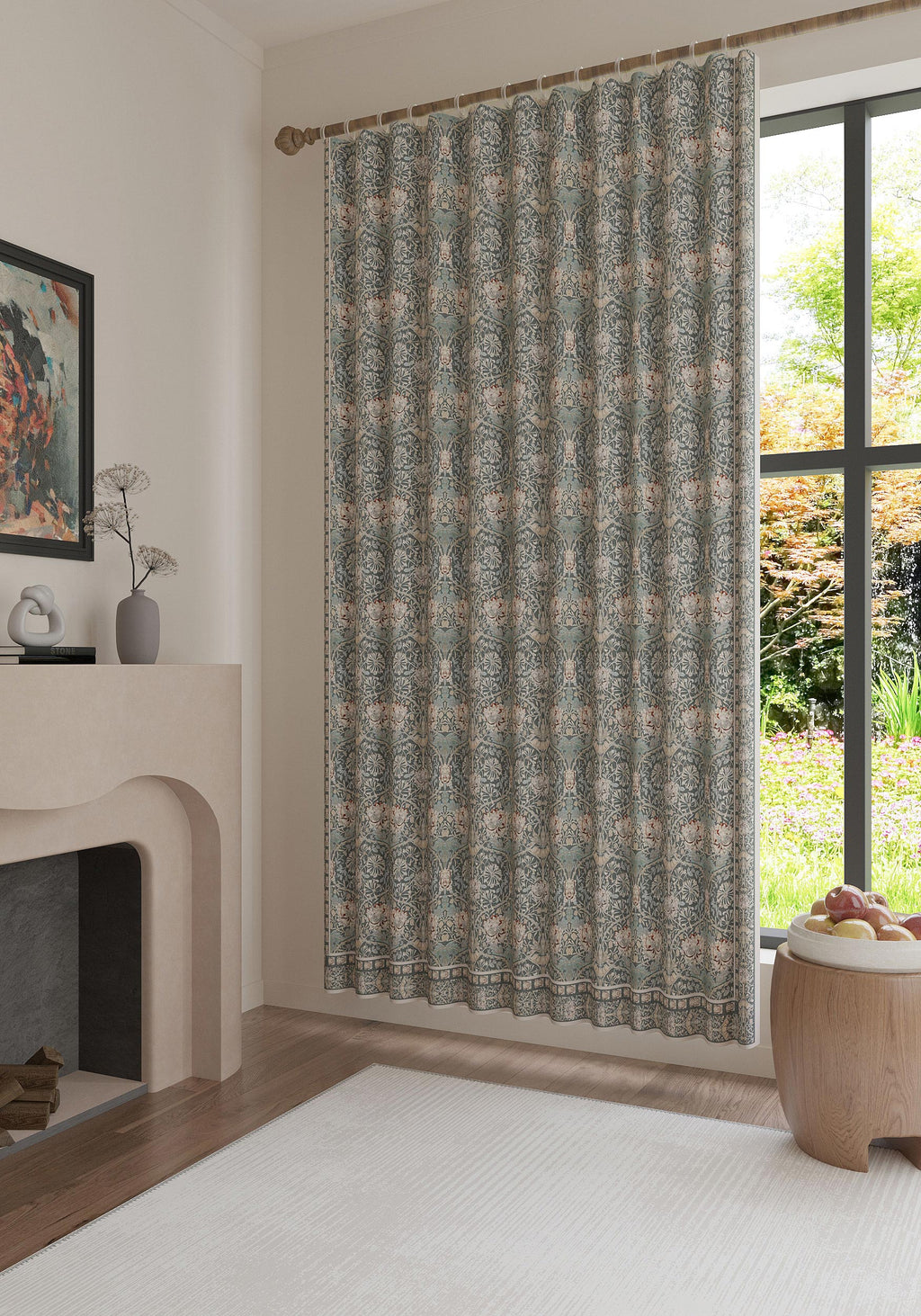 Zachary Green Vintage Curtain