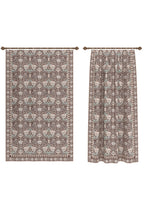 Zachary Burgundy Vintage Curtain