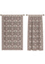 Zachary Burgundy Vintage Curtain