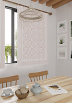 Berylle Geometric Pink Curtain