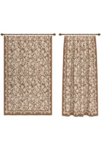 Minora Taupe Floral Curtain