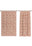 Minora Peach Floral Curtain