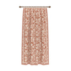 Minora Peach Floral Curtain