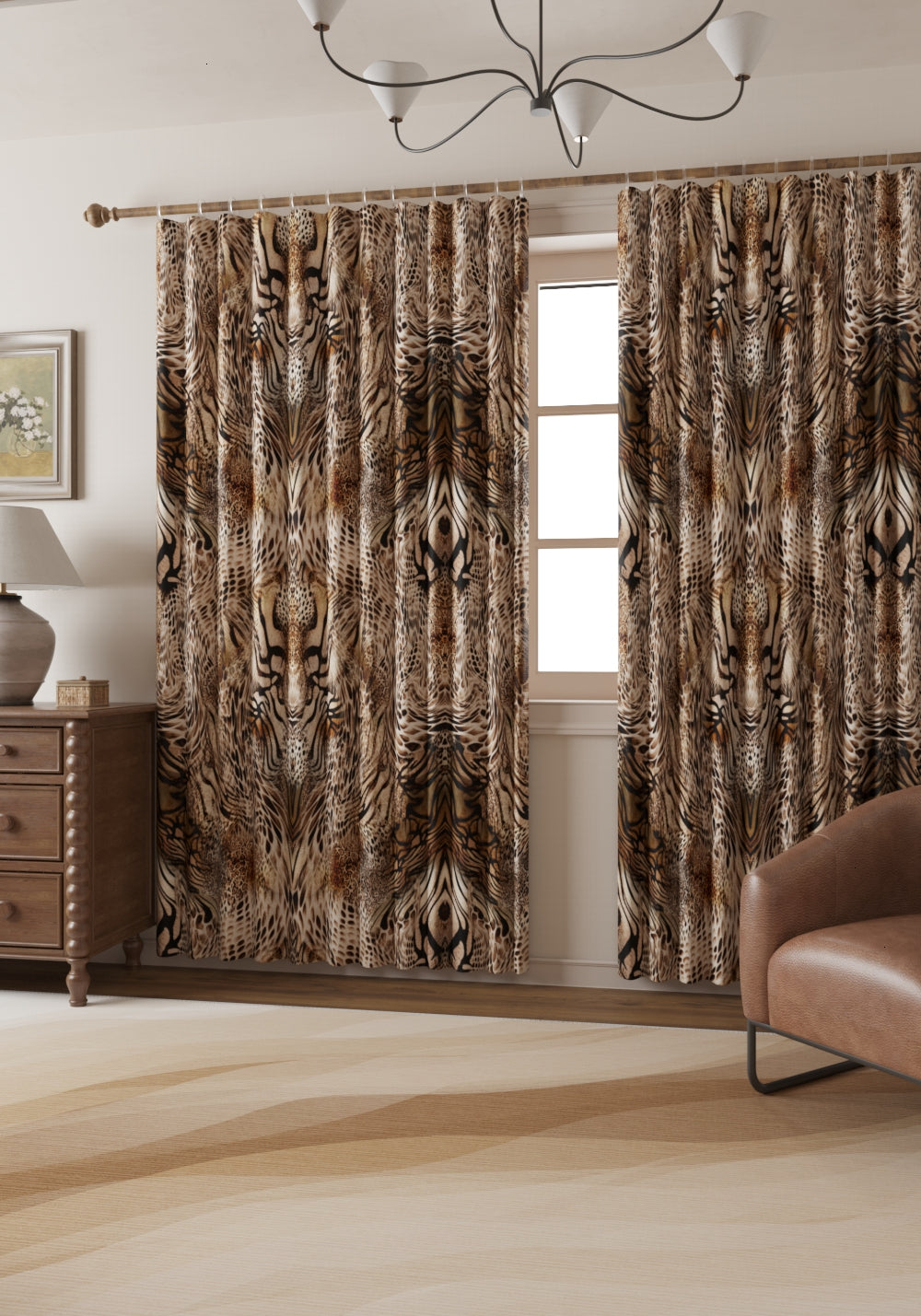 Sarana Animal Print Curtain