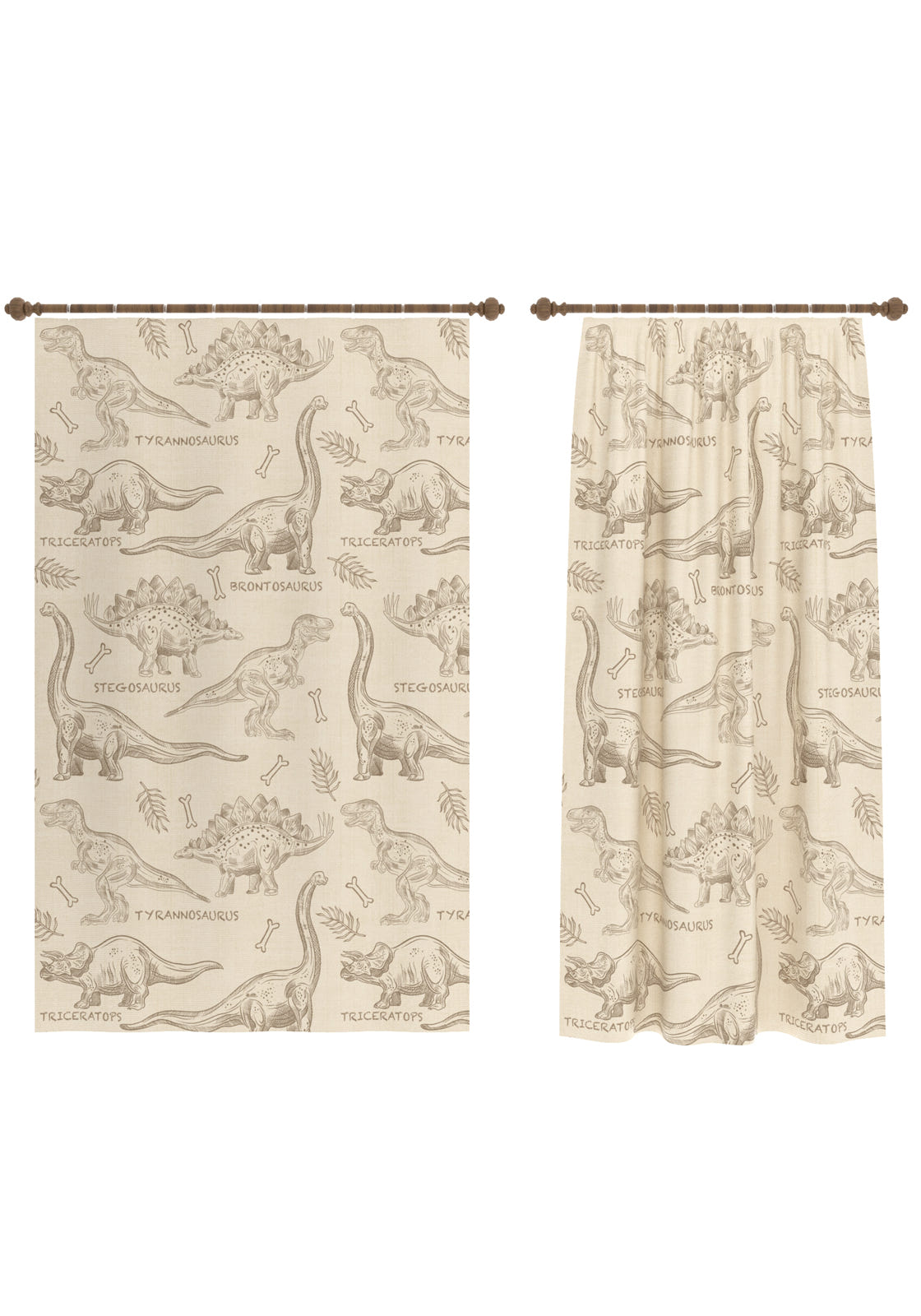 Daxon Kids Dinosaur Curtain
