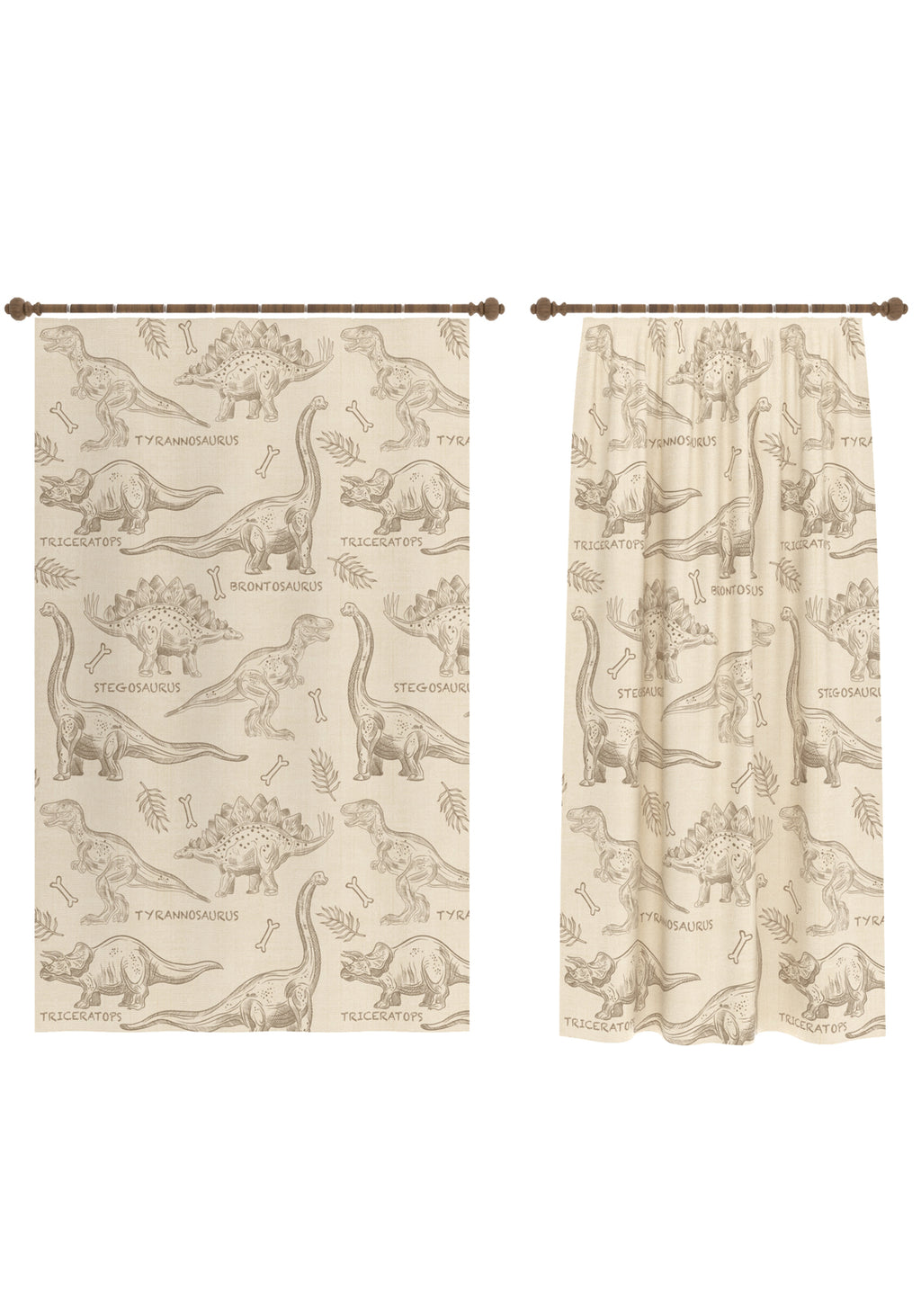 Daxon Kids Dinosaur Curtain