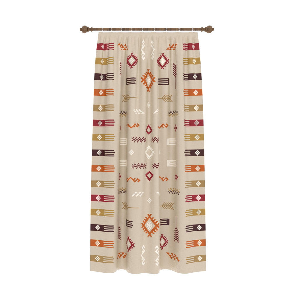 Azra Beige Southwestern Curtain