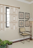 Nahla Geometric Oatmeal Curtain