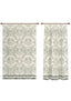 Liliane Damask Sage Green Curtain