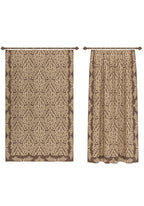Odessa Brown Damask Curtain