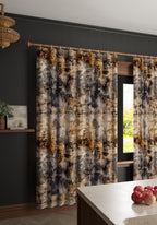 Draven Grey and Brown Blackout Curtain