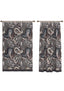 Tavira Navy Brown Paisley Curtain