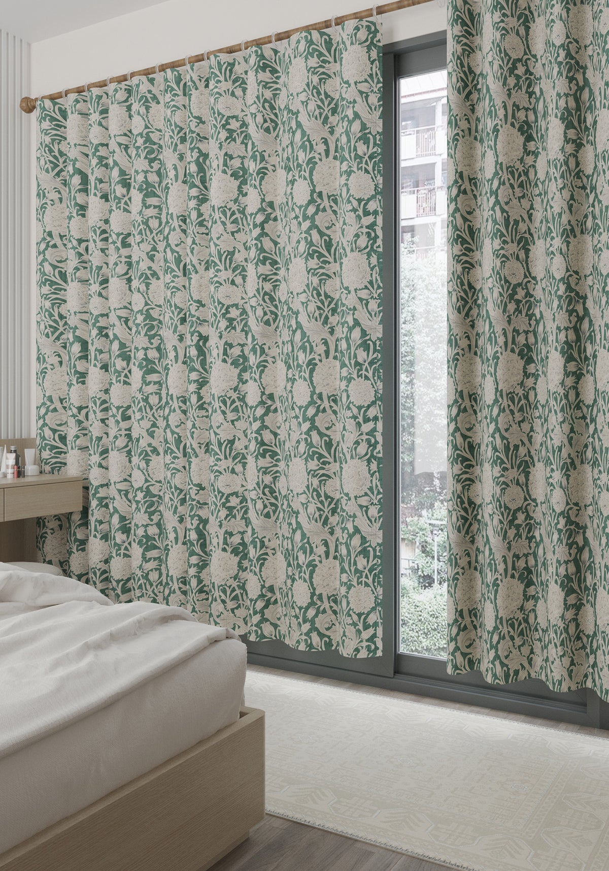 Thalassa Green Farmhouse Curtain