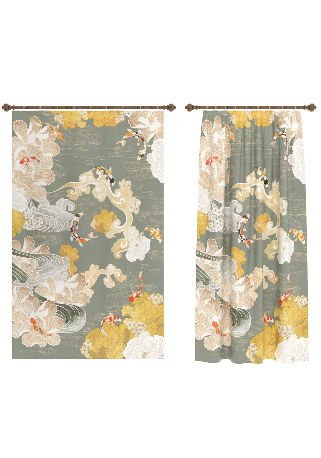 Suki Floral Japanese Curtain