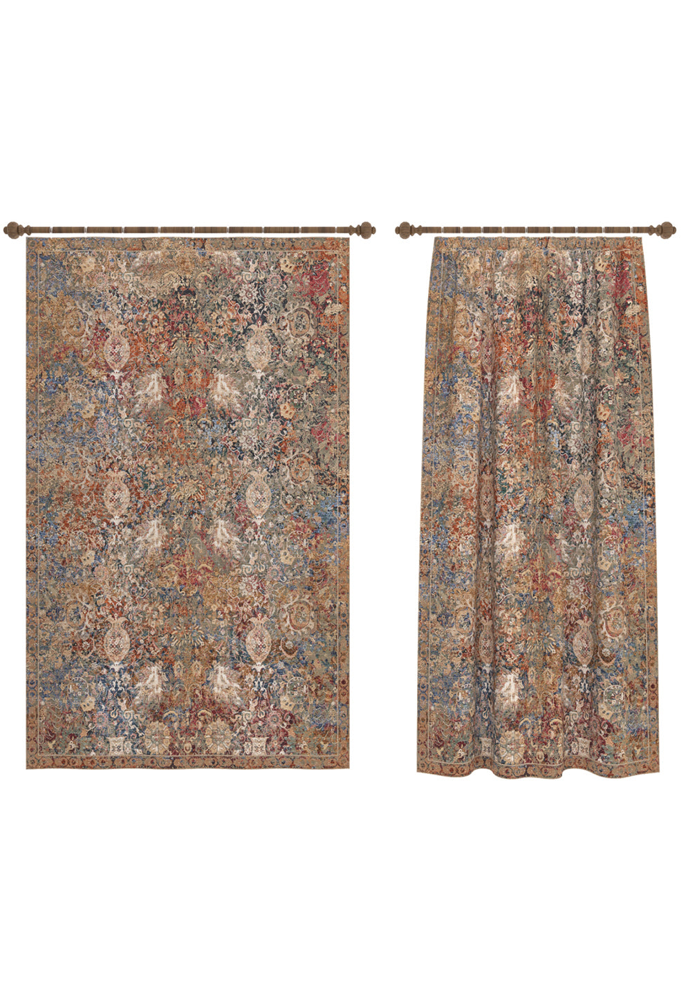Artemis Paisley Colorful Curtain