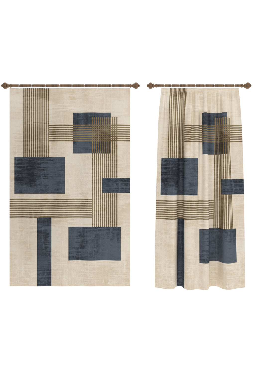 Morgana Mid Century Modern Curtain