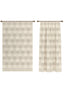 Liam Beige Gingham Curtain