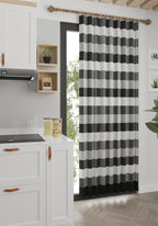 Liam Black Plaid Curtain