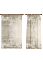 Gabriella Abstract Cream Curtain