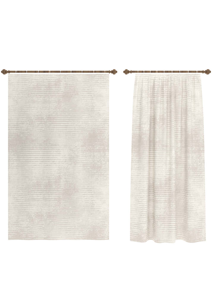 Oliver Modern Cream Curtain