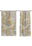 Brianna Abstract Gold Curtain