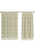 Alder Floral Sage Green Curtain