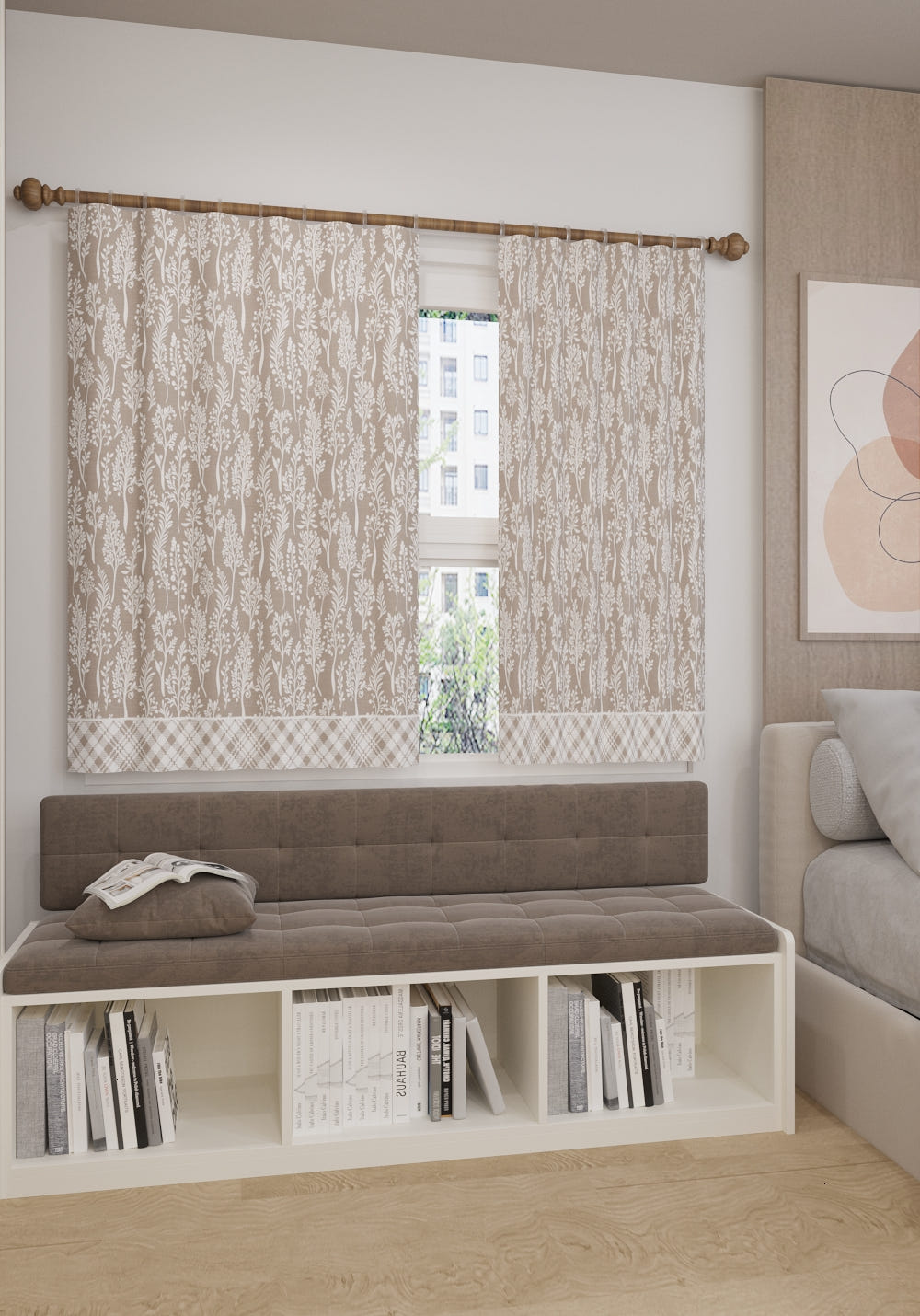 Alder Taupe Country Curtain