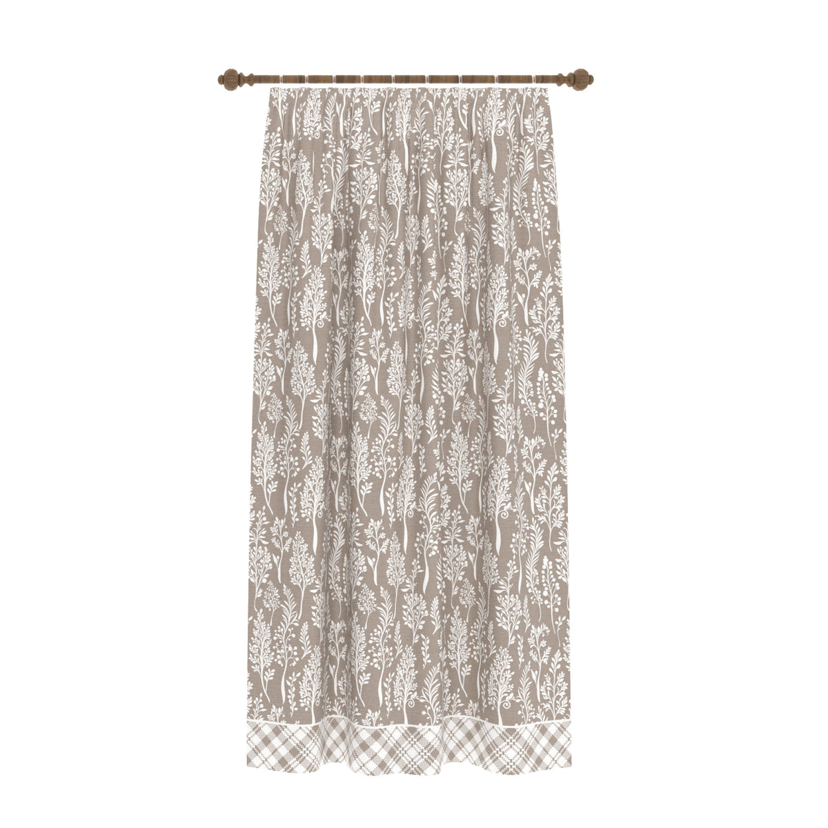 Alder Taupe Country Curtain