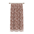 Alder Brown Floral Curtain