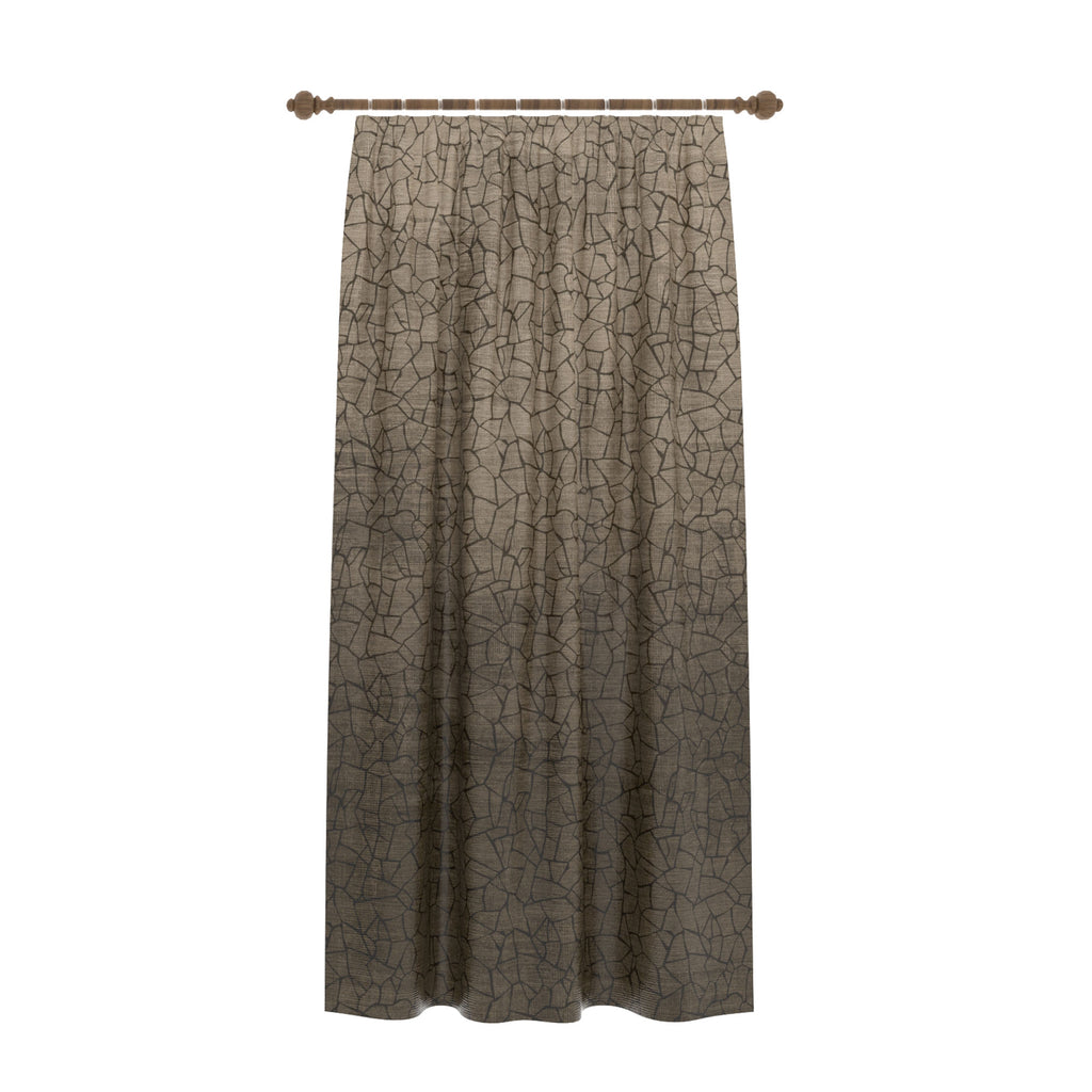 Wesley Ombre Brown Curtain