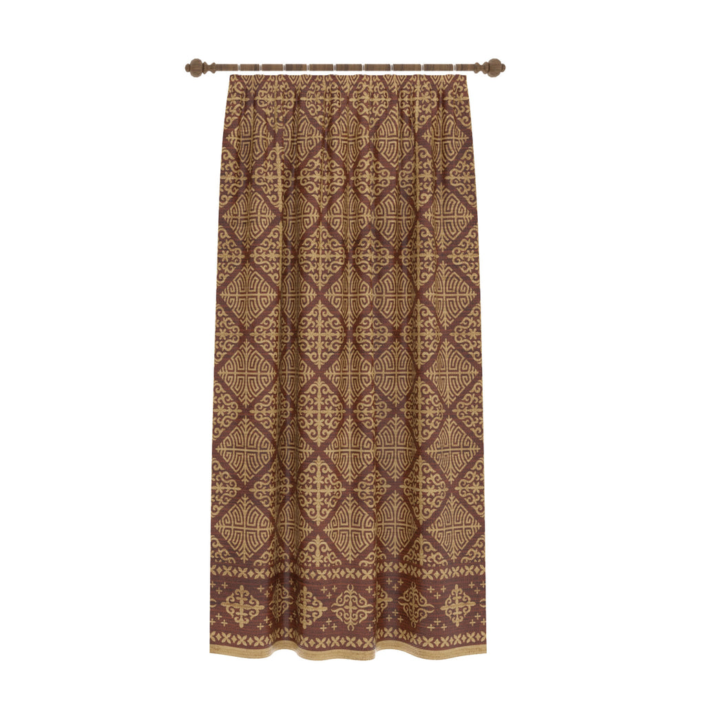 Rhean Geometric Terracotta Curtain